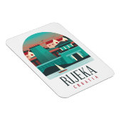 Rijeka Croatiaヴィンテージミニマルマグネット マグネット (右側)