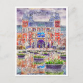 Rijksmuseumアムステルダムヴィンテージ旅行水の色 ポストカード (正面)