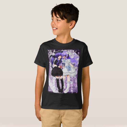 Rika Furude And Hanyuu Sticker  Tシャツ (正面フル)