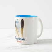 Riksgrainsenスウェーデンスキー旅行アート ツートーンマグカップ (正面右)