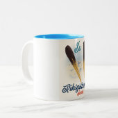 Riksgrainsenスウェーデンスキー旅行アート ツートーンマグカップ (正面左)