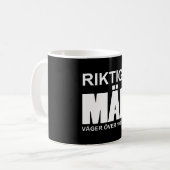Riktiga män väger över 100 kilo コーヒーマグカップ (正面左)