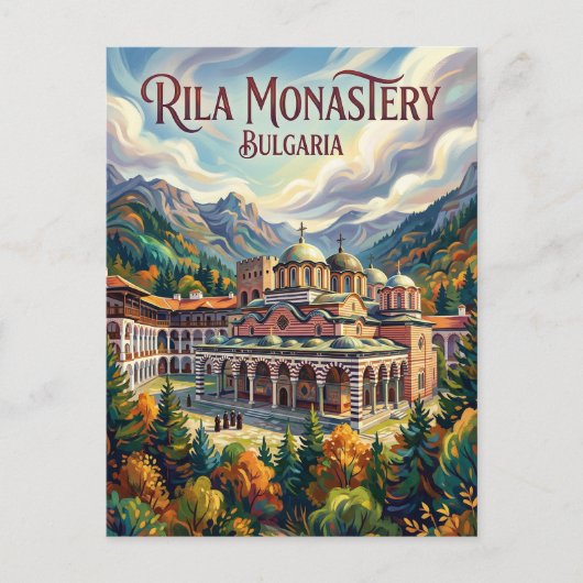 Rila Monastery Bulgaria ポストカード (正面)
