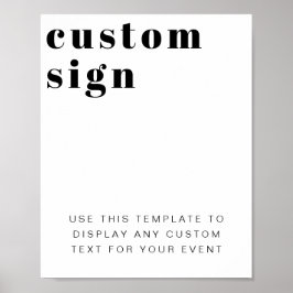 RILEYレトロはっきりしたモダンカスタム編集可能サイン ポスター