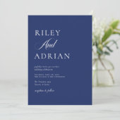RILEY コバルトブルーの結婚式 招待状 (スタンド正面)