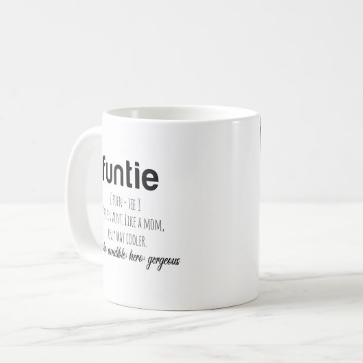 RILEY モダン Cute Funtie定義フォトアウンティ コーヒーマグカップ (正面左)