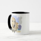 “Riley” - 犬の肖像画 - オリジナルデザインで作成しよう マグカップ (正面左)