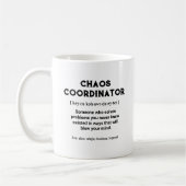 RILEY Chaos Coordinator Definition Office Co-worke コーヒーマグカップ (左)