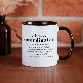 RILEY Chaos Coordinator Definition Office Co-worke マグカップ