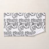 Riley doodle art letter R nameタオルを意味する バスタオルセット (ハンドタオル)