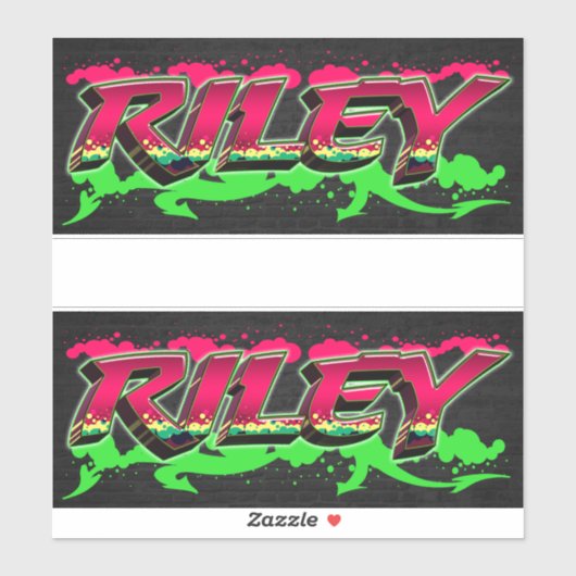 Riley Vorname Name Graffiti Aufkleber Sticker シール (シート)