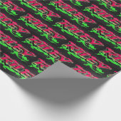 Riley Vorname Name Graffiti red green ラッピングペーパー (角)