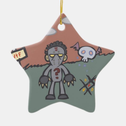 Rillaの星のオーナメント セラミックオーナメント (正面)