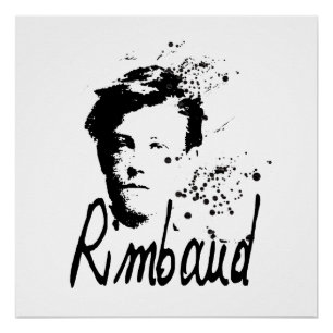 RIMBAUDのポートレートのグラフィックアートの完全なポスター ポスター