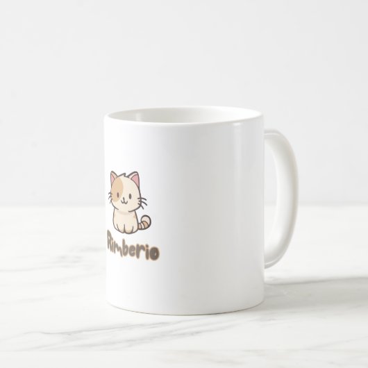 Rimberioに出会う：インターネットで一番かわいい猫！🐾🌟 コーヒーマグカップ (正面右)
