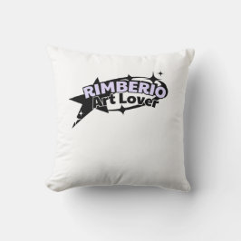 Rimberio アート ラバー ロゴ クッション