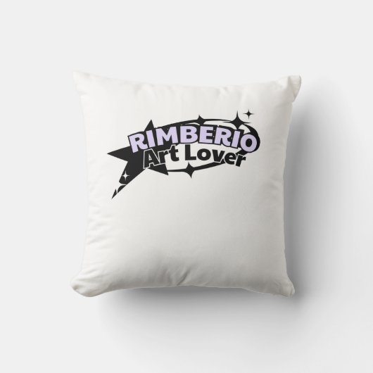 Rimberio アート ラバー ロゴ クッション (正面)