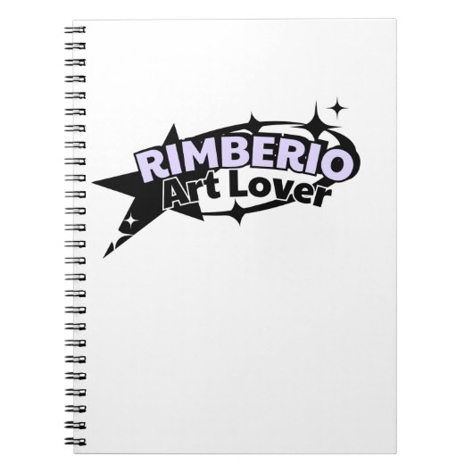Rimberio アート ラバー ロゴ ノートブック (正面)