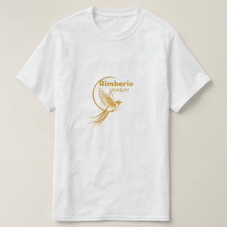Rimberio Jewelry Luxury Gold Bird Logo - Elegant M Tシャツ