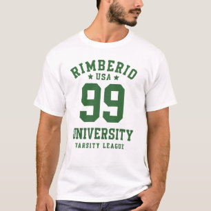 RIMBERIO Universit スタイリッシュスポーツTシャツ Tシャツ