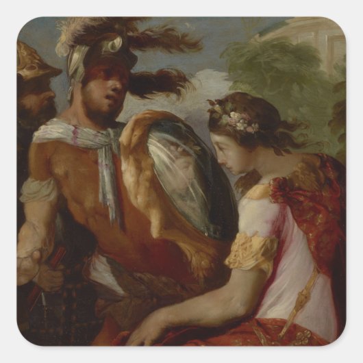 Rinaldoと鏡シールド， c.1650-55 スクエアシール (正面)