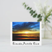 Rinconのビーチプエルトリコ ポストカード (スタンド正面)