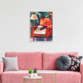 Rincón de Lectura: Arte Favista con Sillón Rojo. キャンバスプリント (インサイチュ (リビング))