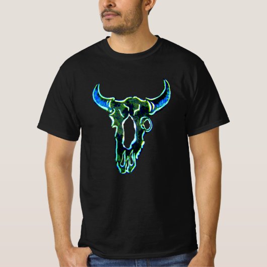 Rinderschädel auf den Punkt gebracht Tシャツ (正面)