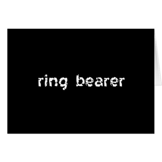 Ring Bearer (正面横)