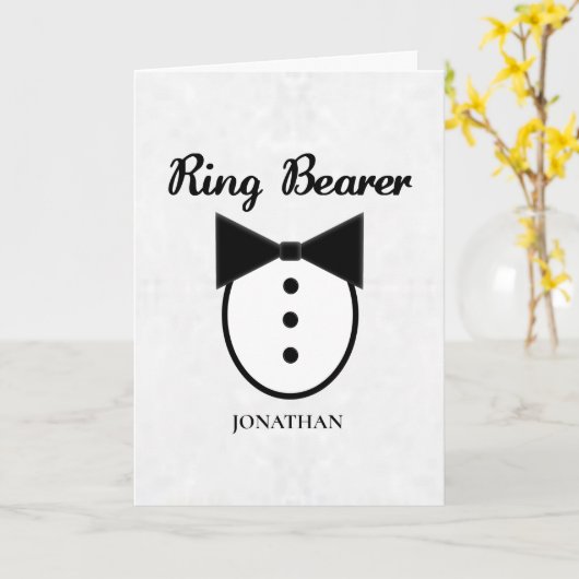 Ring Bearer カード (黄色い花)