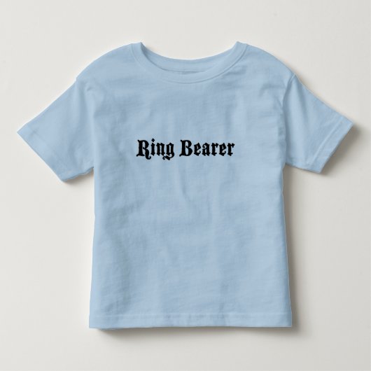ring bearer トドラーTシャツ (正面)