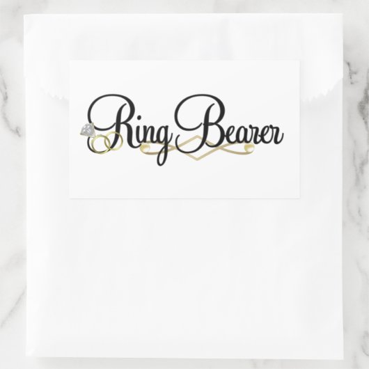 Ring Bearer 長方形シール (バッグ)