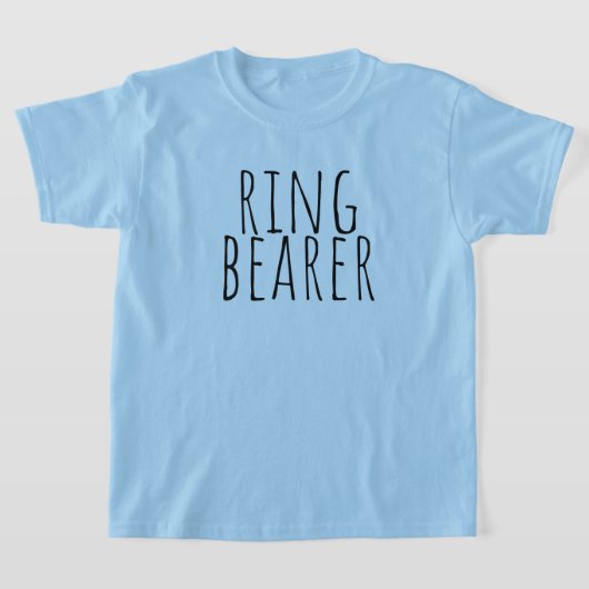 Ring Bearer Bridal Party Wedding Tシャツ (レイダウン)