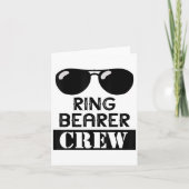 Ring Bearer Crew Ring Wedding Party Sungl Security カード (正面)