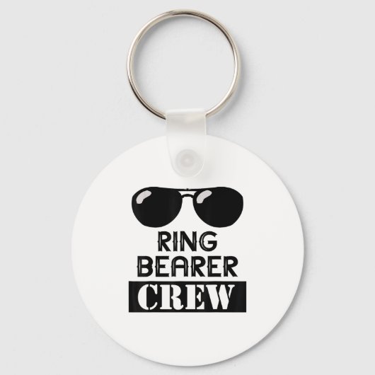 Ring Bearer Crew Ring Wedding Party Sungl Security キーホルダー (正面)
