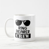 Ring Bearer Crew Ring Wedding Party Sungl Security コーヒーマグカップ (左)