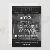 Ring Bearer Response Card サンキューカード (裏面)