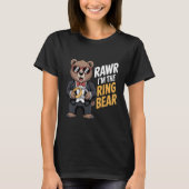Ring Bearer Ring Security Funny Wedding Party Bear Tシャツ (正面)