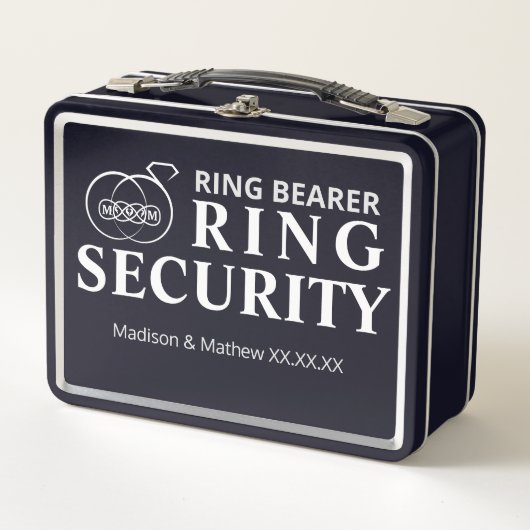 Ring Bearer Security Box メタルランチボックス (正面)