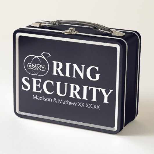 Ring Bearer Security Box メタルランチボックス (正面)