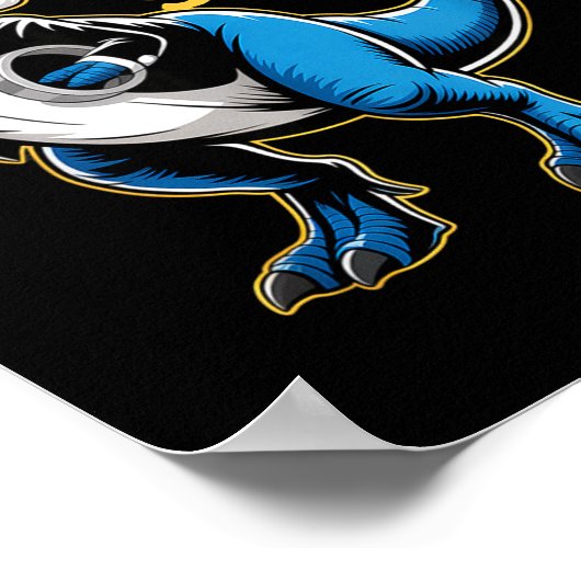 Ring Bearer T-rex Dino Funny Wedding Party Ring Di ポスター (角)