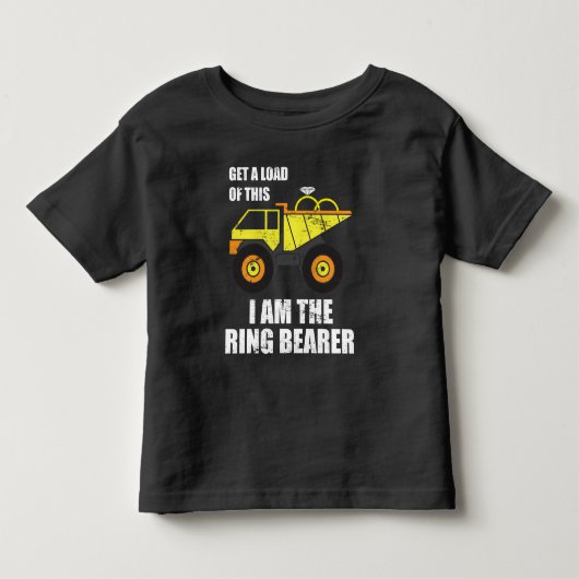Ring Bearer Wedding Gift トドラーTシャツ (正面)