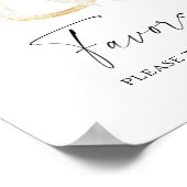 Ring & Bow bridal shower Favors please take one ポスター (角)