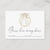 Ring bow How many bows bridal game エンクロージャーカード (正面)