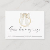 Ring bow How many rings bridal game エンクロージャーカード (正面)