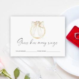 Ring bow How many rings bridal game エンクロージャーカード