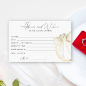 Ring Bridal Shower Advice and Wishes 便箋