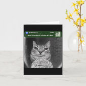 Ring Cat With Motion Meme カード (黄色い花)