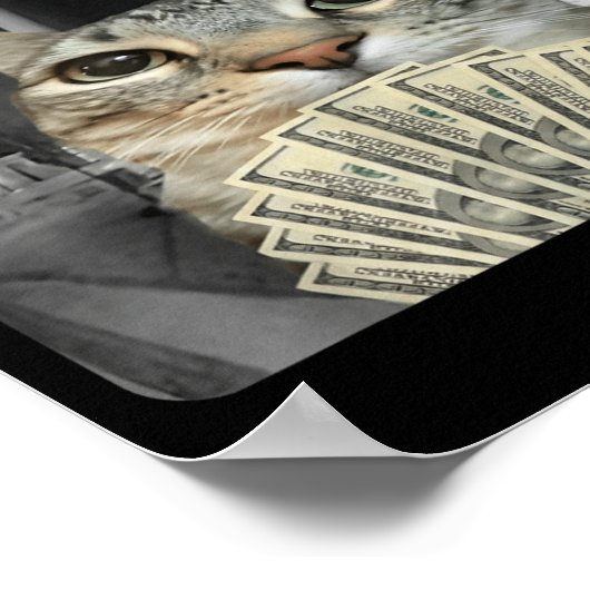 Ring Cat With Motion Meme ポスター (角)