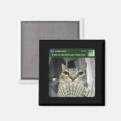 Ring Cat With Motion Meme  マグネット (正面/裏面)